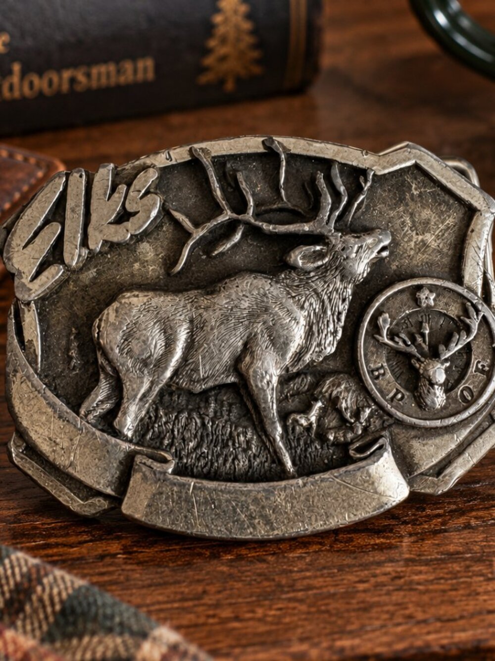 Vintage BPOE Elks Limited Edition Belt Buckle #193/10,000 Elk 3”